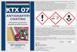 Label of anti-graffiti coating KTX 07
